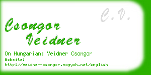 csongor veidner business card